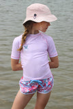 SHORT SLEEVE SOLID RASHGUARD - PINK