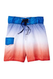 OMBRE BOARDSHORTS - RED & BLUE