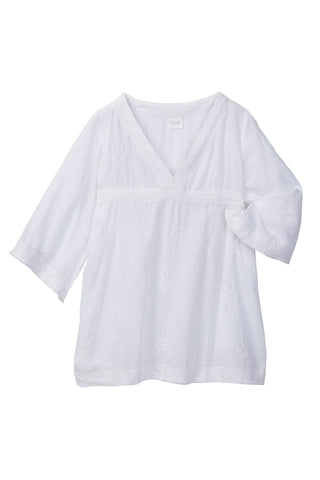 RENAISSANCE BELL SLEEVE TUNIC - WHITE